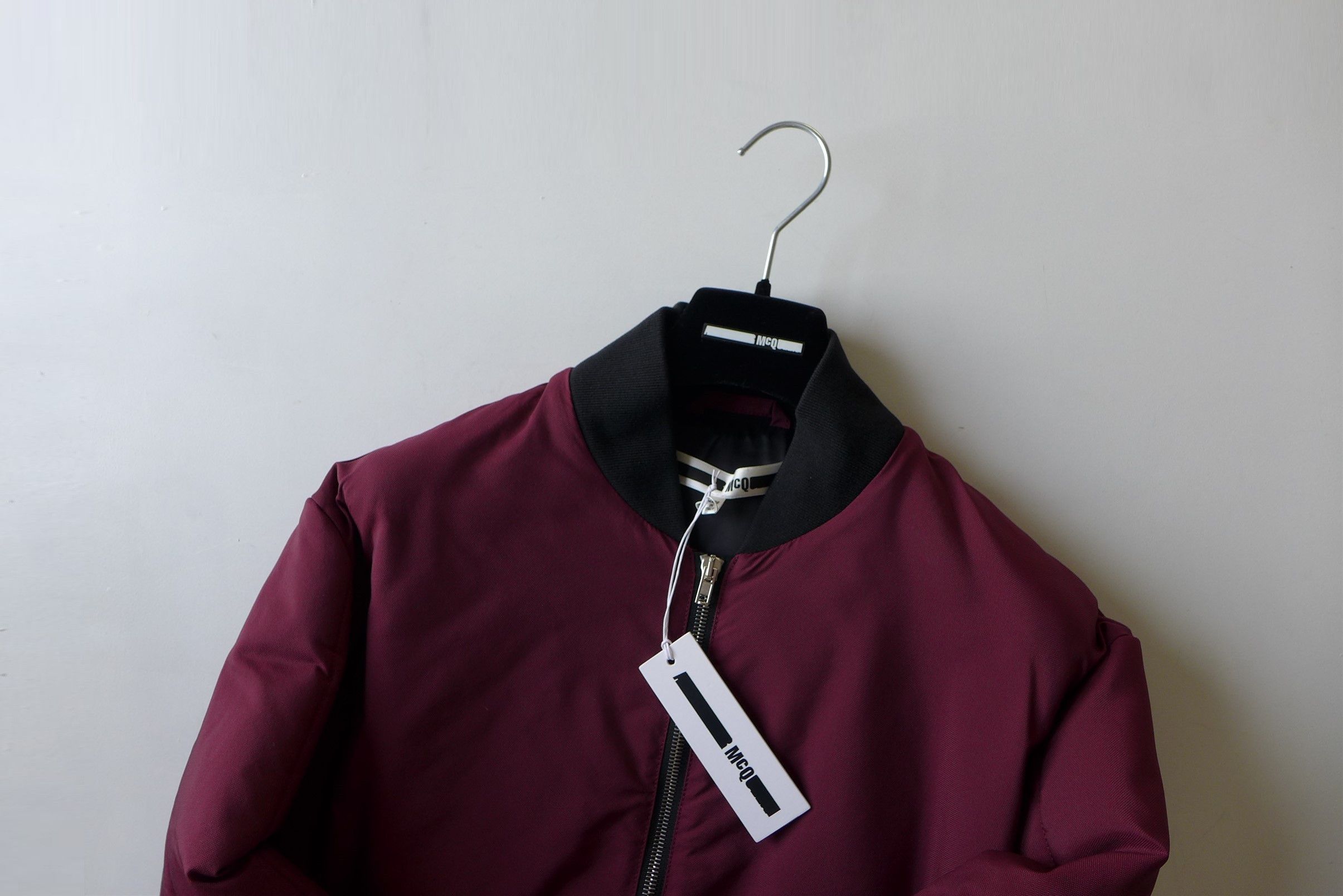 Alexander McQueen McQueen McQ Hybrid MA Bomber Jacket - Burgundy Size US S / EU 44-46 / 1 - 4 Thumbnail