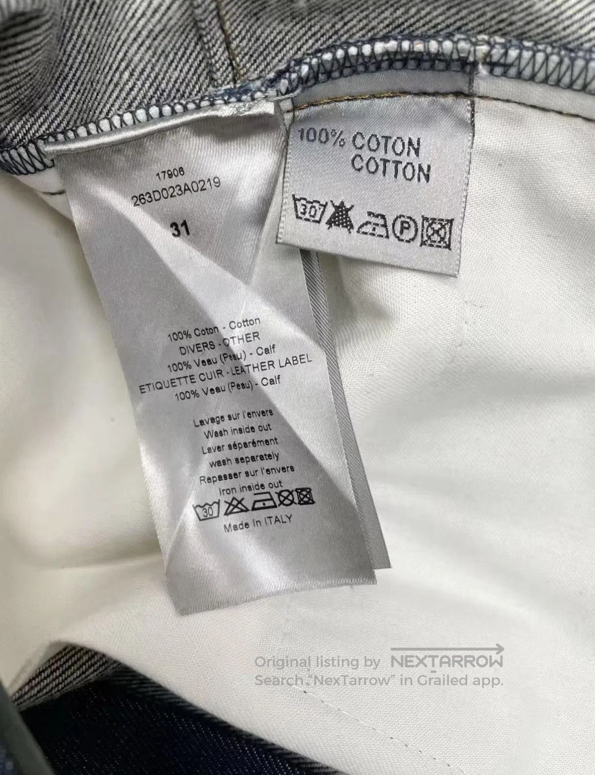 Dior Blue Denim Jeans Size 28. Size US 28 / EU 44 - 4 Thumbnail