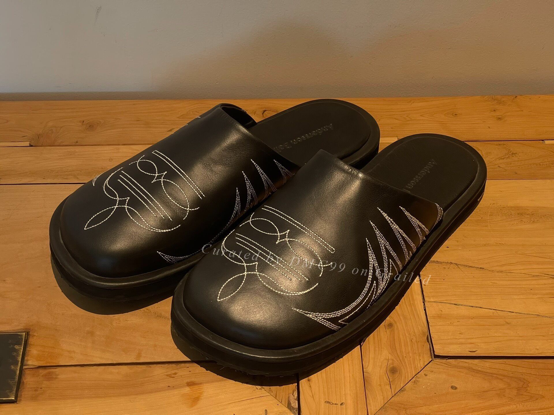 Andersson Bell Andersson Bell Leather Embroidered Mules Size US 10 / EU 43 - 1 Thumbnail