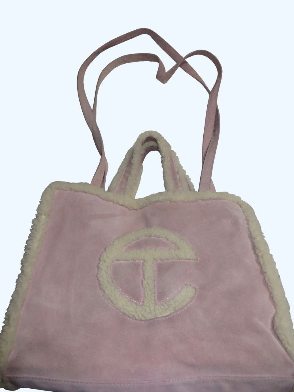 Telfar × Ugg Telfar xUGG Medium Shopper – Pink Shearling (Rare) Size ONE SIZE - 2 Thumbnail
