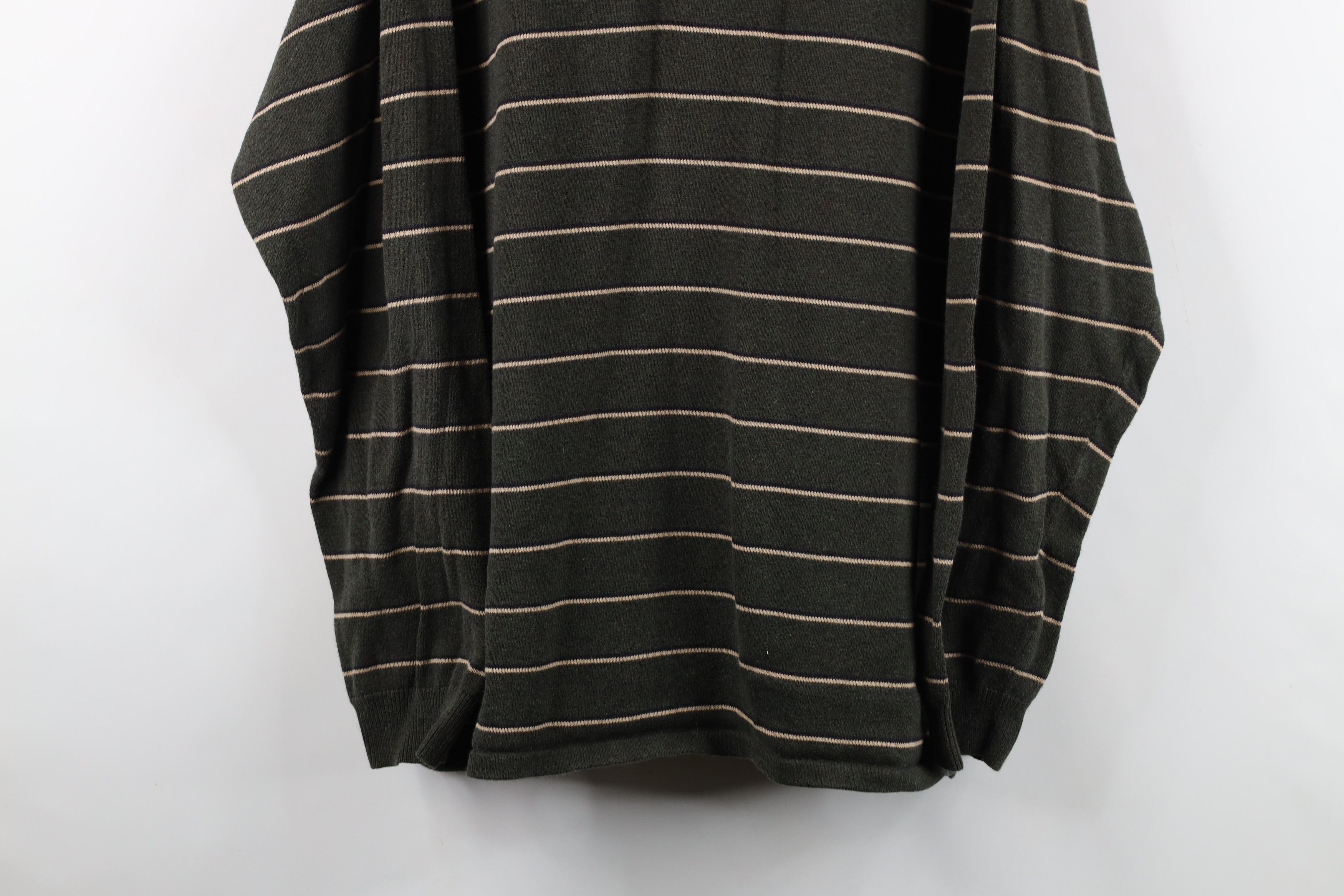 Vintage Vintage 90s Streetwear Heavyweight Knit Long Sleeve Polo Size US XL / EU 56 / 4 - 3 Thumbnail