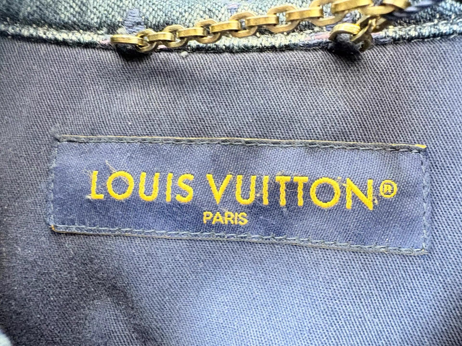 Louis Vuitton Louis Vuitton Monogram Print Denim Short Sleeve K36 Size US M / EU 48-50 / 2 - 3 Thumbnail