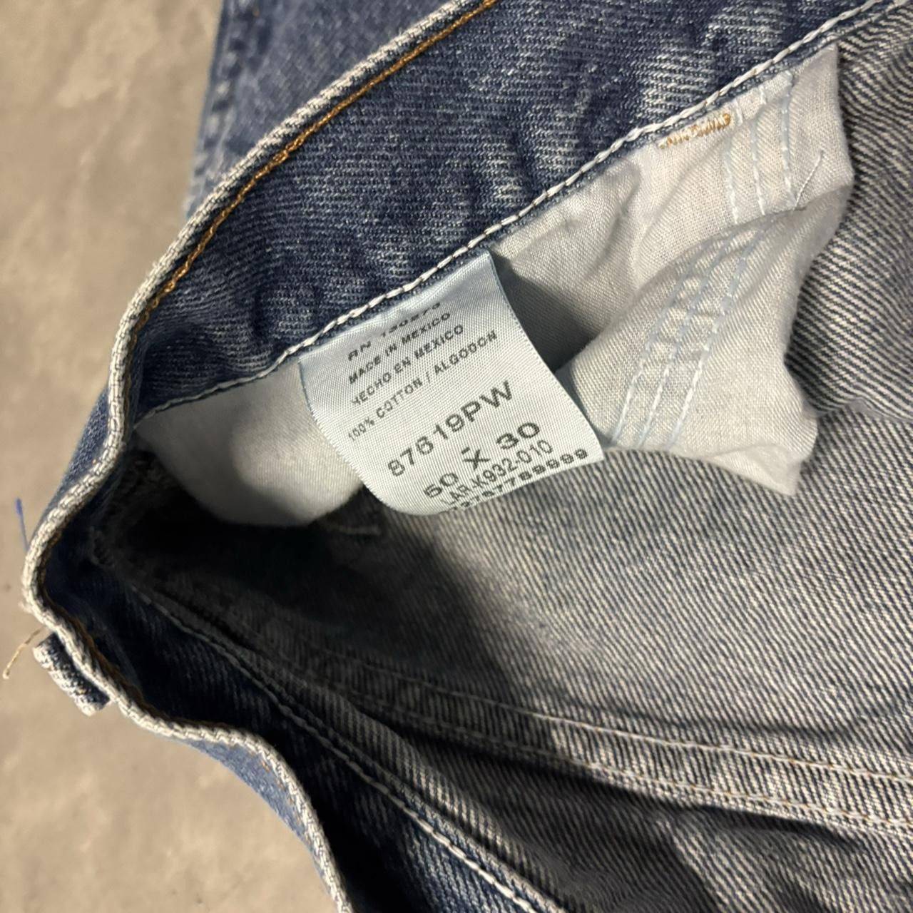 Japanese Brand × Vintage Crazy Vintage Y2K/2000s Baggy Medium Wash Skater Denim Jeans! Size US 44 / EU 60 - 8 Thumbnail