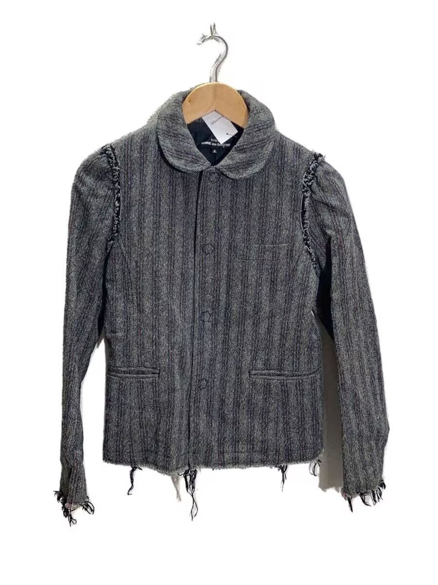 Comme des Garcons Frayed Seam Striped Jacket Size S / US 4 / IT 40 - 1 Thumbnail