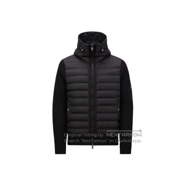Moncler Moncler FW24 Padded Wool Zip Hooded Down Jacket. Size US L / EU 52-54 / 3 - 1 Thumbnail