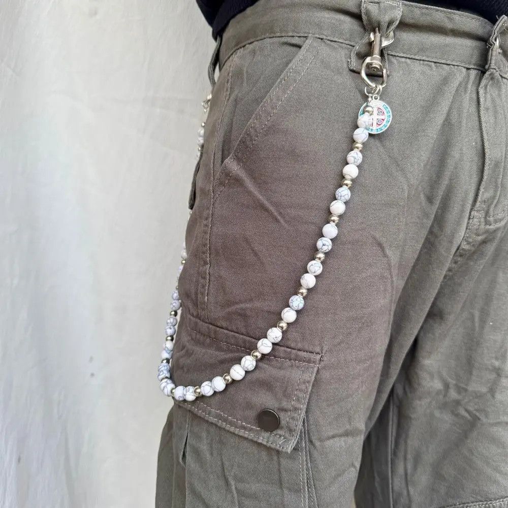 Jewelry 2 Layer Natural Echo Stoned Wallet Waist Pants Chain Size ONE SIZE - 1 Thumbnail