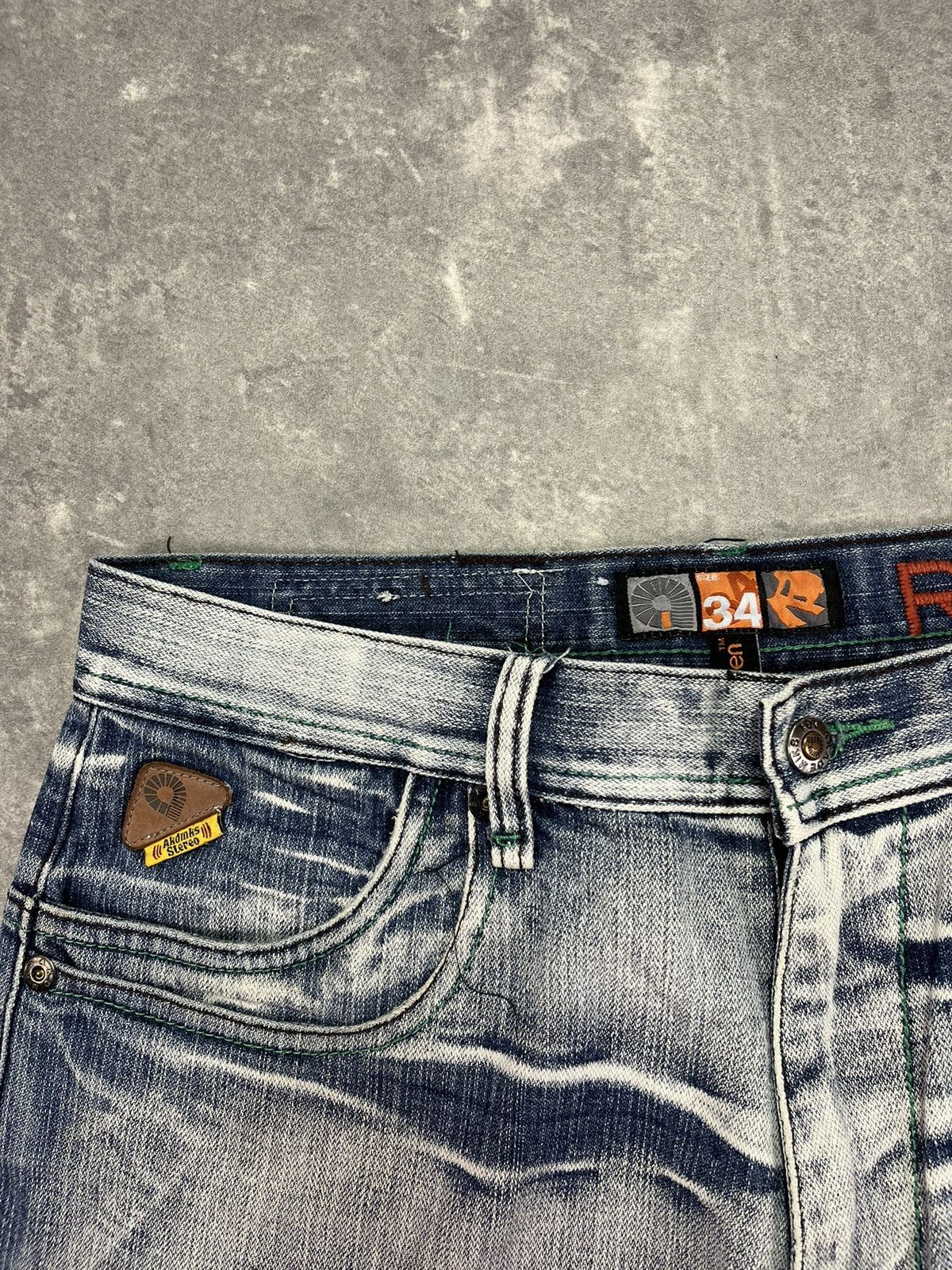 Akademiks Akademiks Big Logo Spellout Cyber Denim Shorts Jorts 34 Size US 34 / EU 50 - 5 Thumbnail