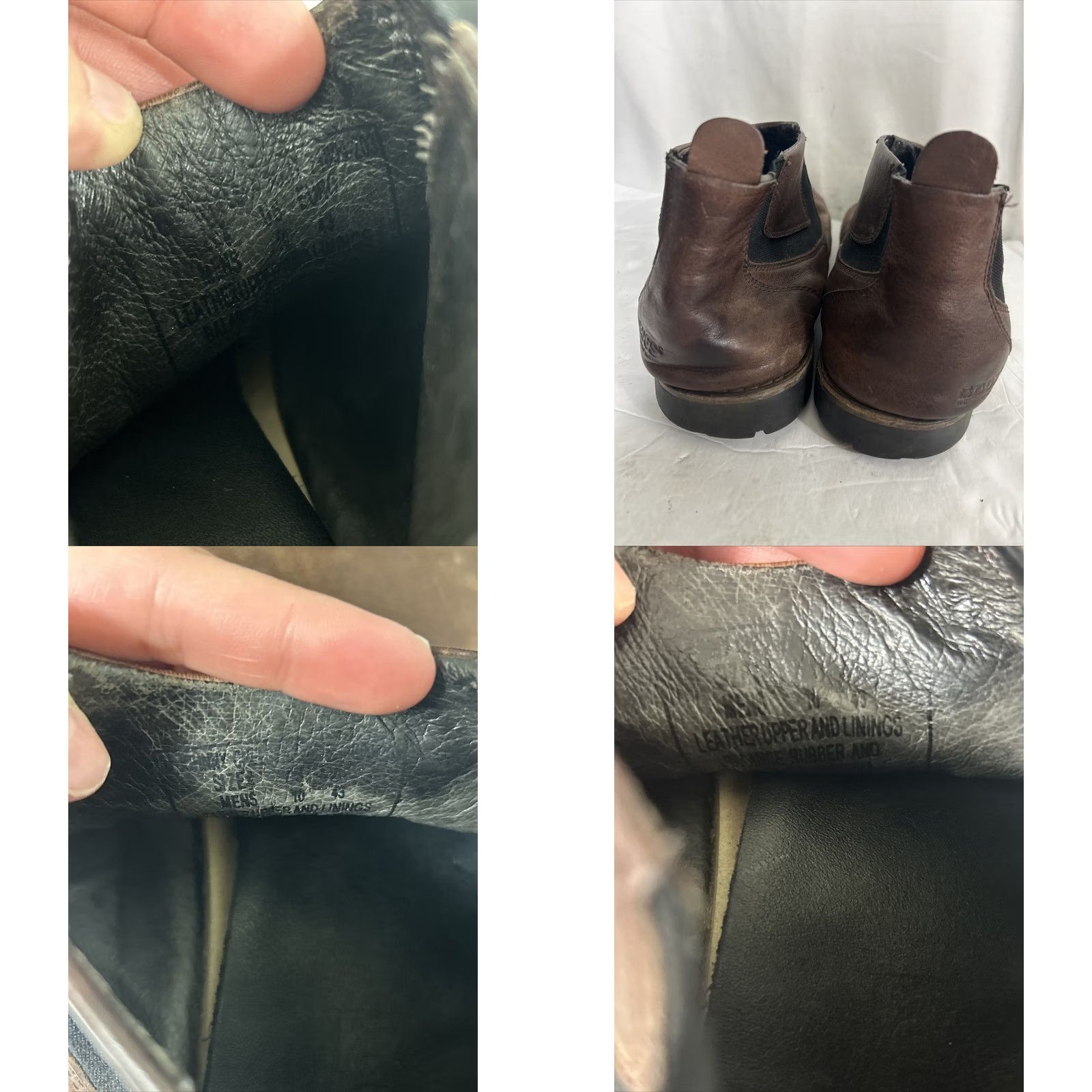 Vintage Bogs Johnny Chelsea Ankle Boots Brown Leather Mens 10 Chelsea Boot Casual Fall Winter M Rubber Outsole 2in Shaft - 2in Size US 10 / EU 43 - 9 Thumbnail