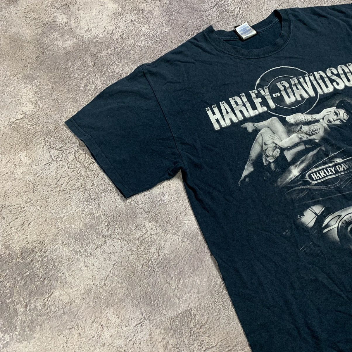 Vintage Vintage 90s Harley Davidson Graphic Tee Sun Faded Grunge L Size US L / EU 52-54 / 3 - 4 Thumbnail