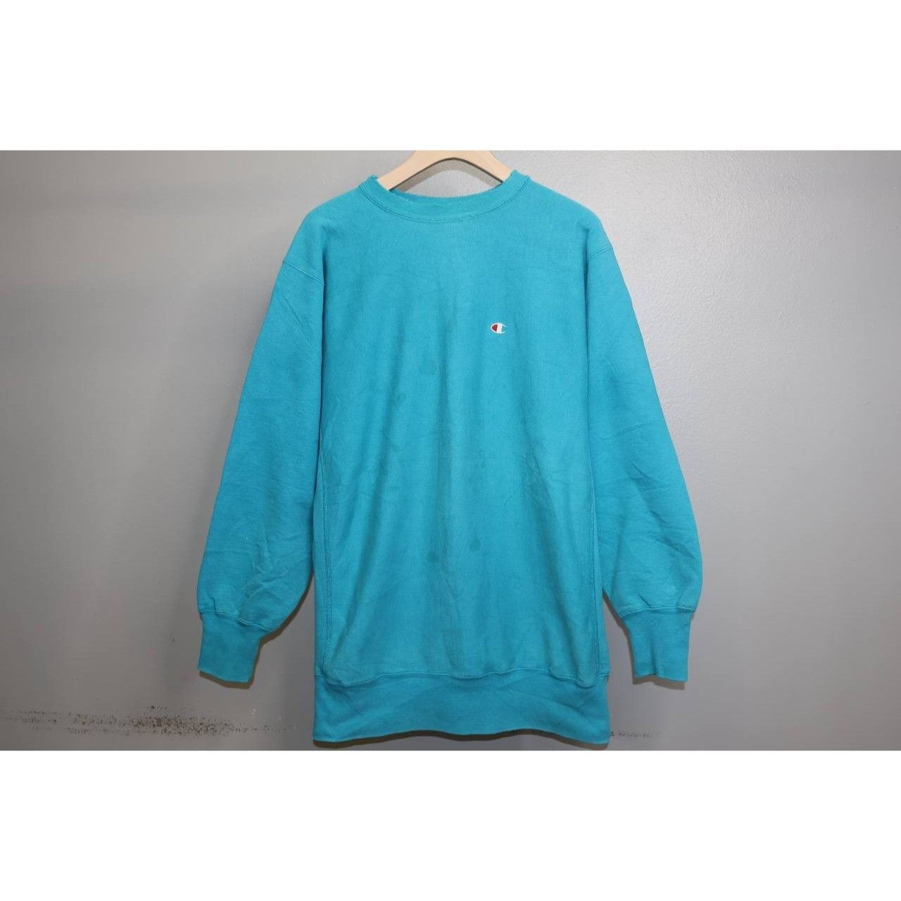 Champion Vintage Champion Reverse Weave Sweatshirt USA Made Turquoise Size US XXL / EU 58 / 5 - 1 Thumbnail