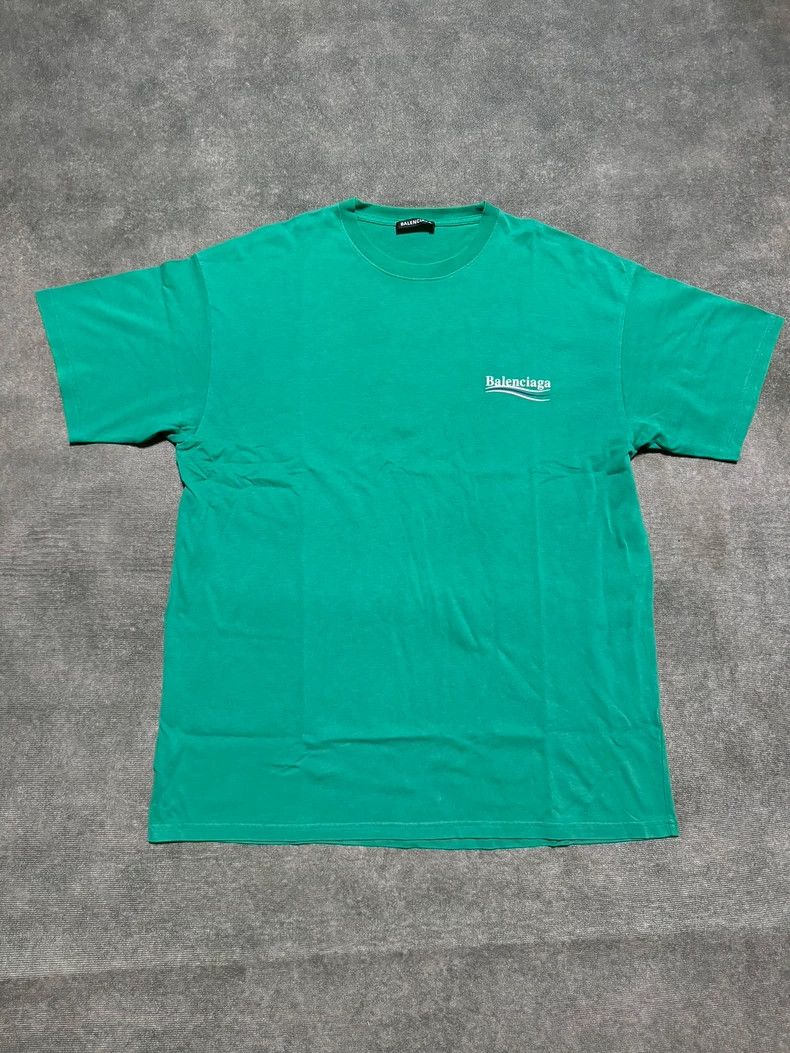 Balenciaga Balenciaga Lake green cola short sleeve Size US L / EU 52-54 / 3 - 1 Thumbnail