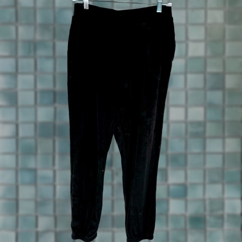 Vintage Simply Vera Vera Wang Womens Sweatpants Flat Front Elastic Waist Black Size L Size 36" / US 14 / IT 50 - 1 Thumbnail