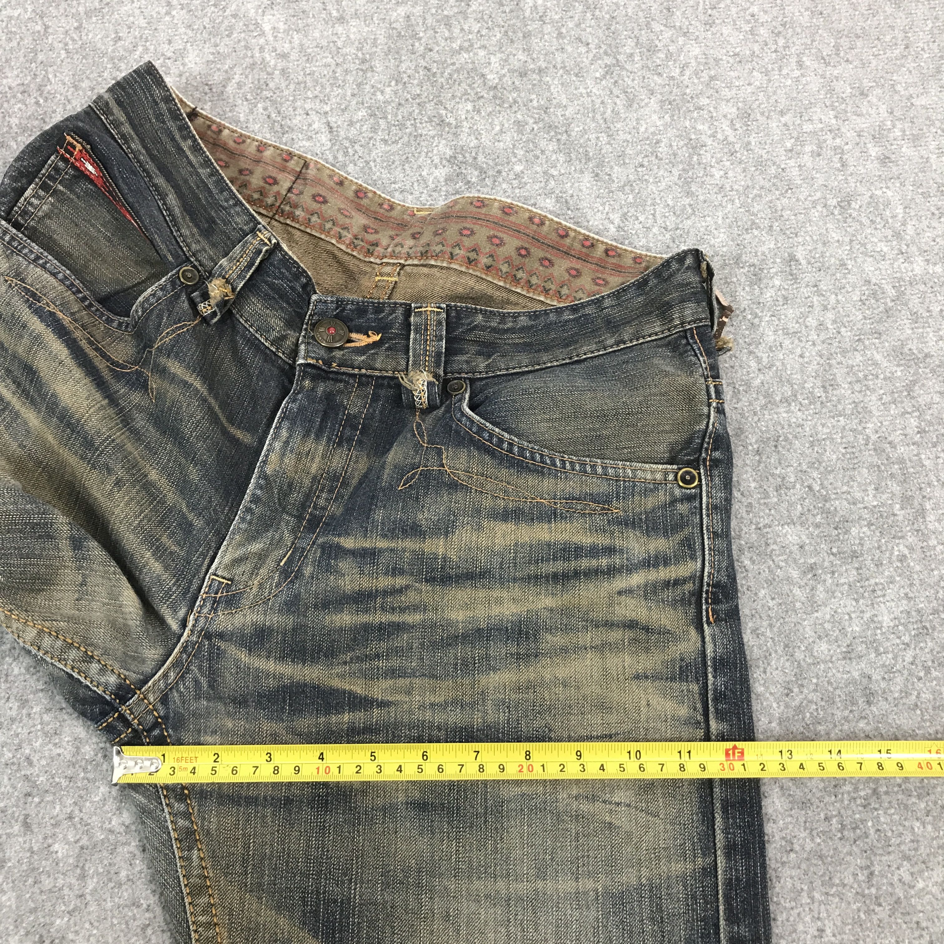 Designer × Edwin × Japanese Brand BAGGY EDWIN JAPAN RUSTY DENIM JEANS Size US 32 / EU 48 - 11 Thumbnail