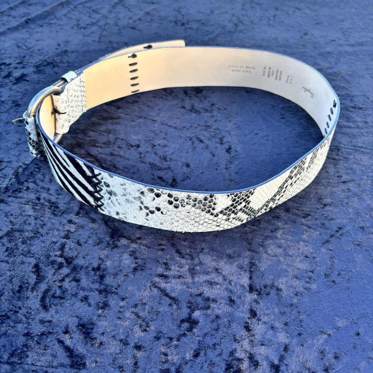 Other Vintage Garuglieri calf hair Italian leather belt Size ONE SIZE - 2 Thumbnail