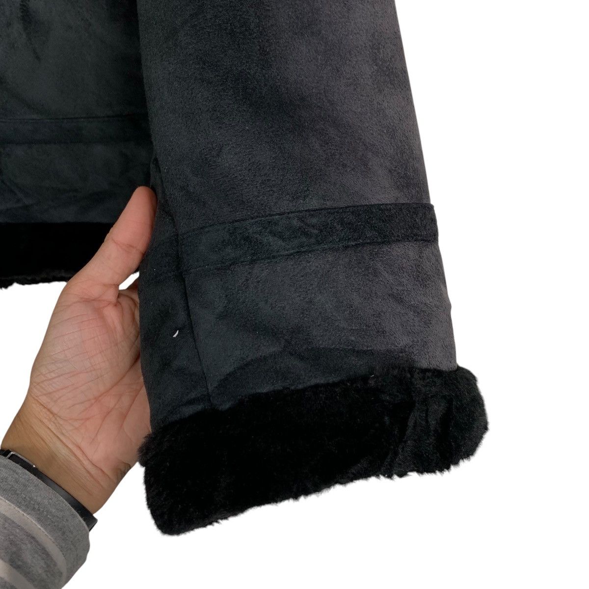 Kansai Yamamoto KANSAI JEANS Faux Fur Leather Jacket #2305-C102 Size US L / EU 52-54 / 3 - 13 Thumbnail