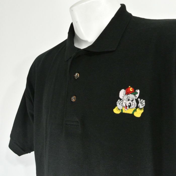 Vintage Chuck E Cheese's Pizza Arcade Vintage Employee Uniform Shirt 