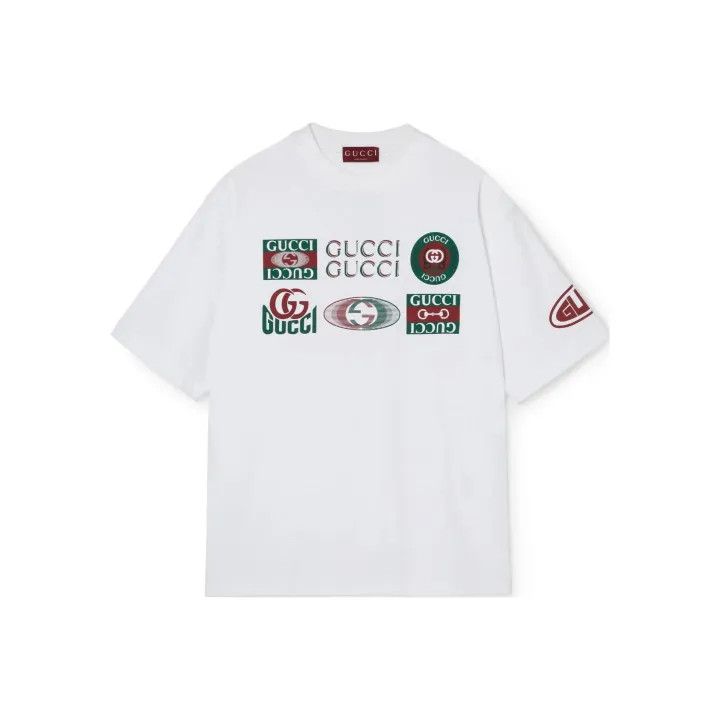 Gucci Gucci Letter Logo Print Short Sleeve T-shirt Size US M / EU 48-50 / 2 - 1 Thumbnail