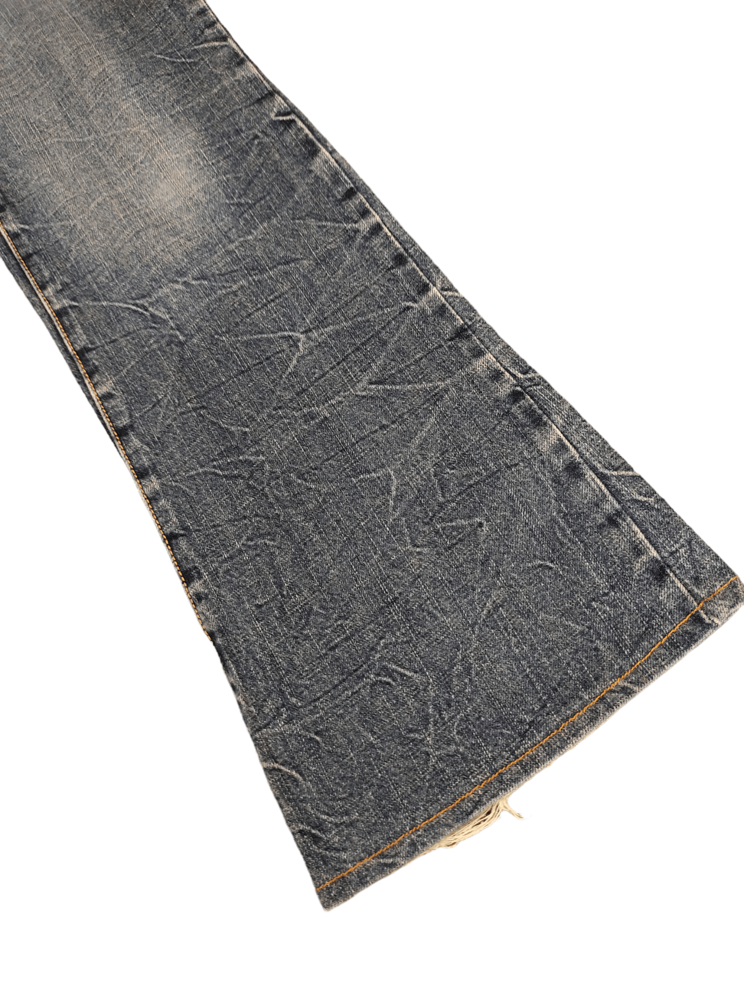 If Six Was Nine Flare Jeans Aft Japan Distress Faded Boot Cut Y2k Mudmax Size US 29 - 8 Thumbnail