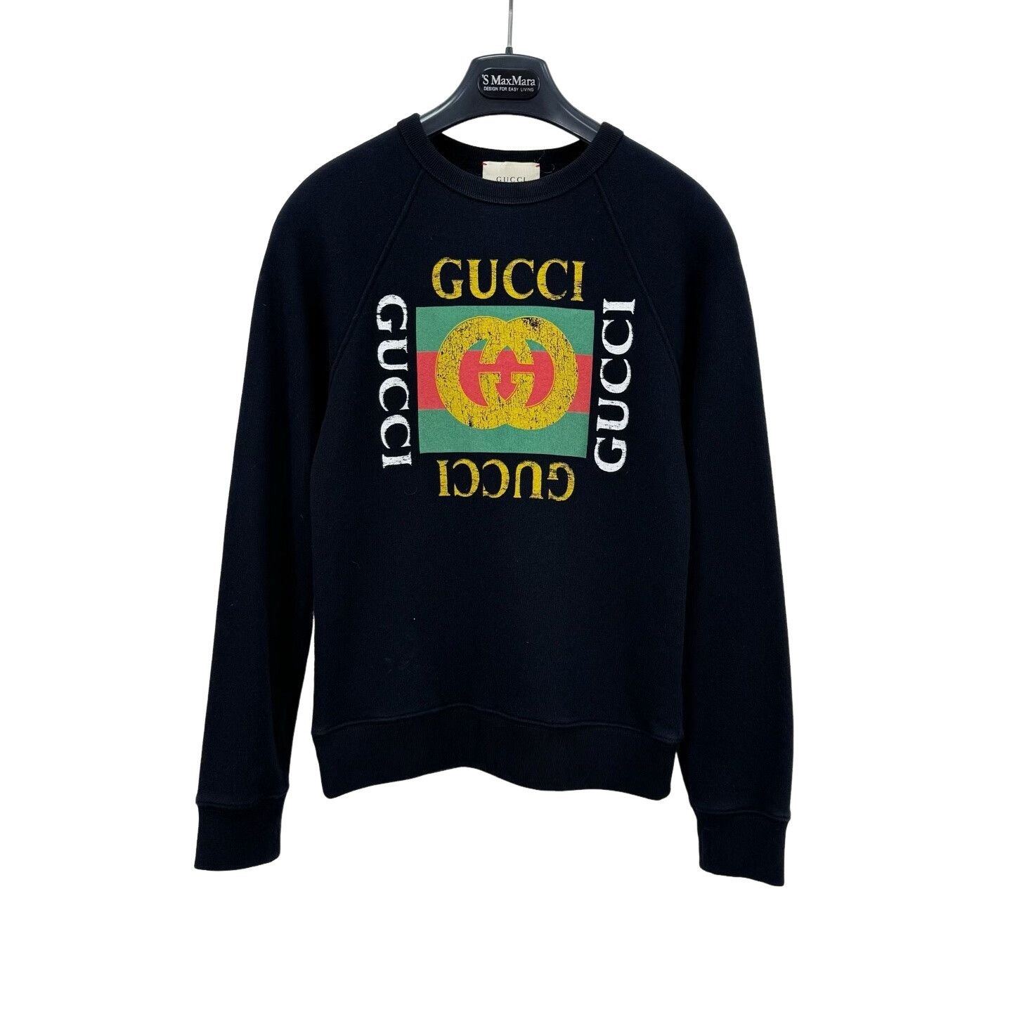 Gucci Gucci Distressed Double G Logo Sweatshirt 10 Size US XXS / EU 40 - 1 Thumbnail