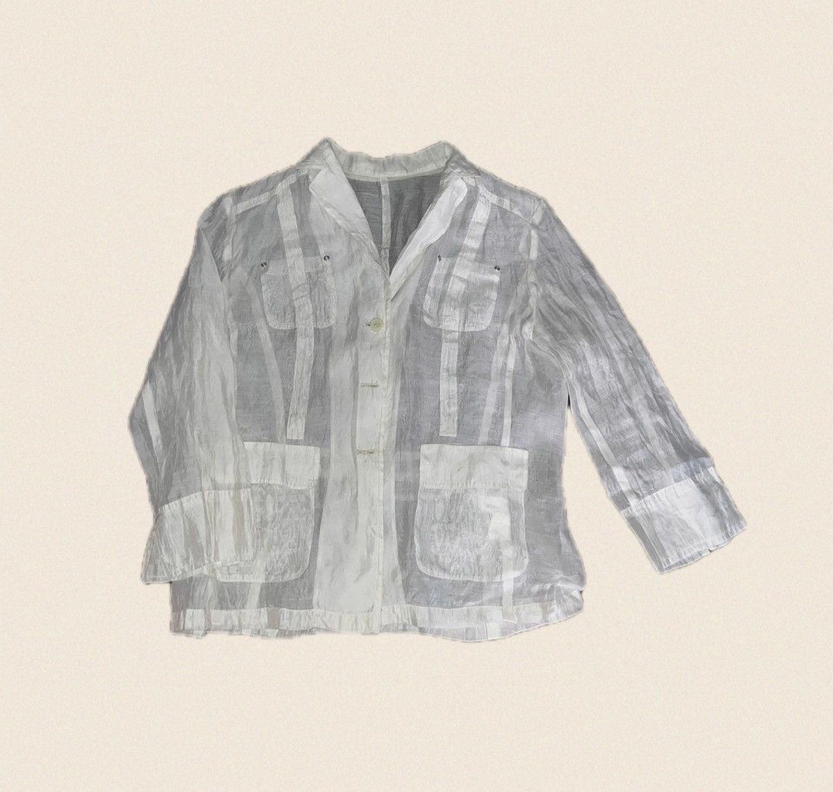 Japanese Brand × Vintage Milky transparent jacket Size S / US 4 / IT 40 - 1 Thumbnail
