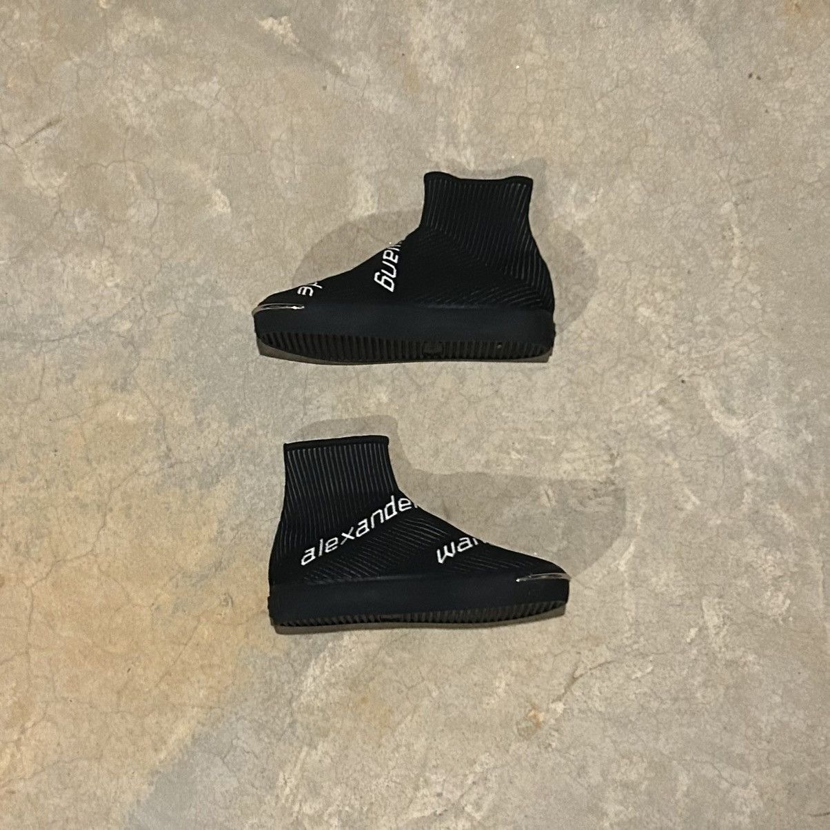 Alexander Wang × Designer Alexander Wang Pia Logo Knit Sock Sneaker EU 38.5 Size US 5.5 / EU 38 - 3 Thumbnail