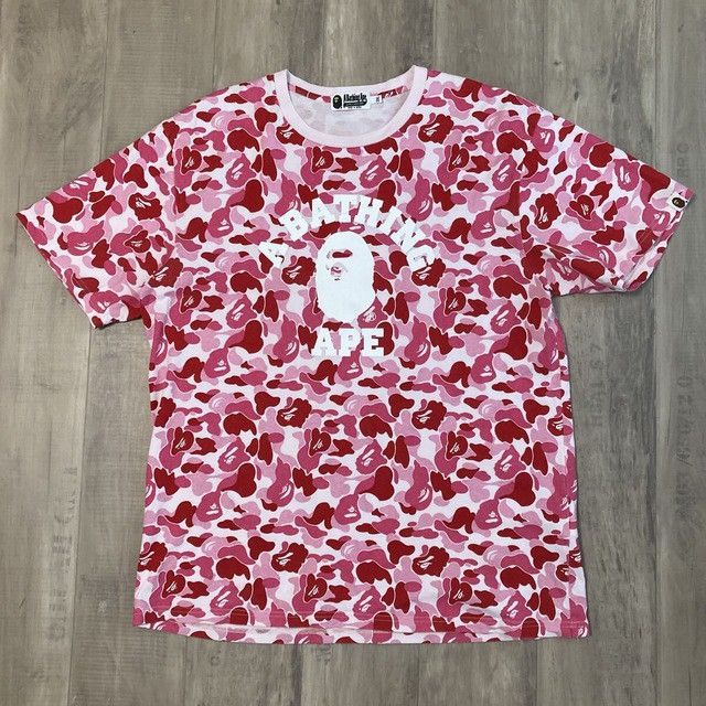 Bape 🔥2XL🔥 BAPE ABC camo pink college logo T-shirt a bathing ape Size US XXL / EU 58 / 5 - 1 Thumbnail