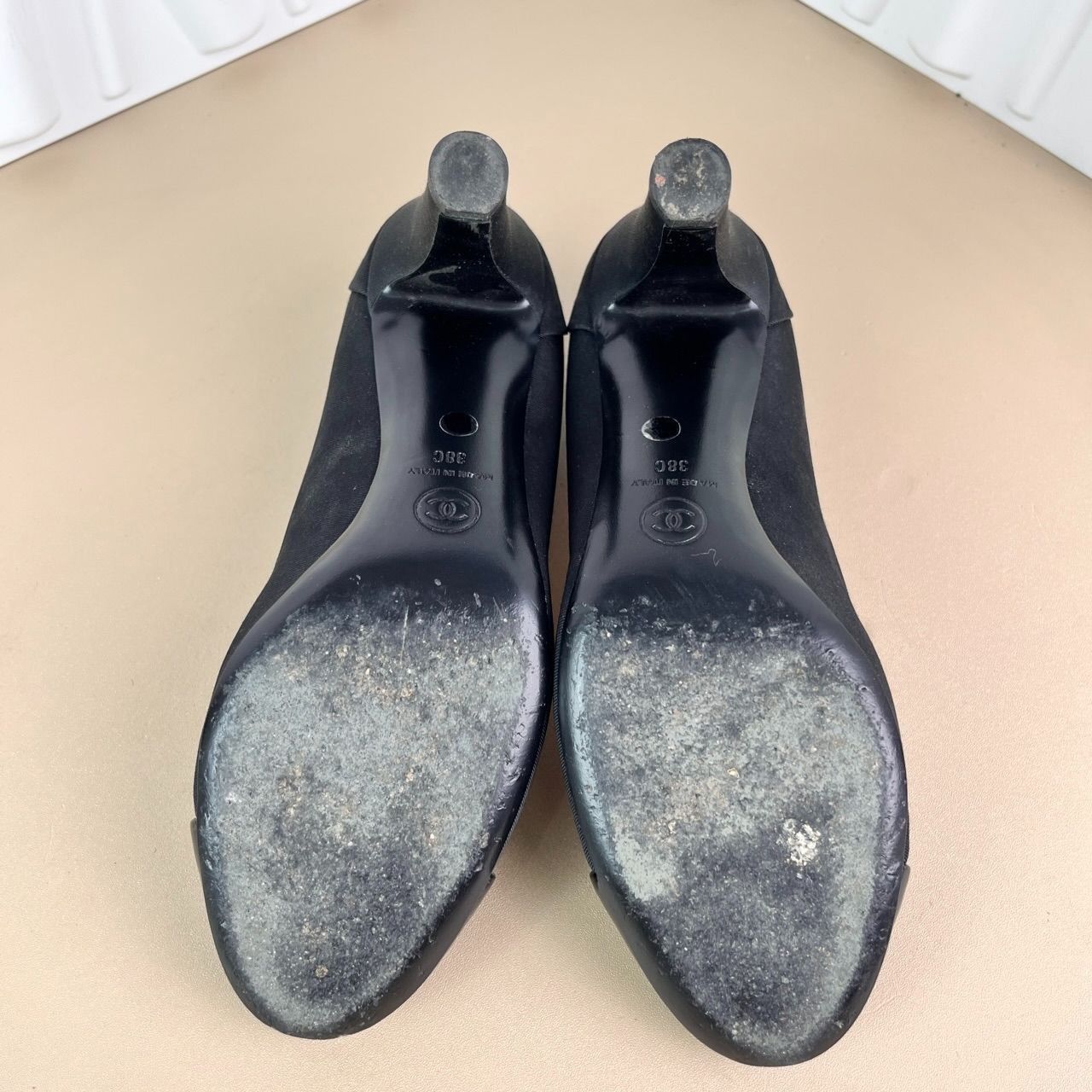 Chanel Chanel Black Suede & Patent Leather Cap Toe High Heels Size Size US 8 / IT 38 - 4 Thumbnail