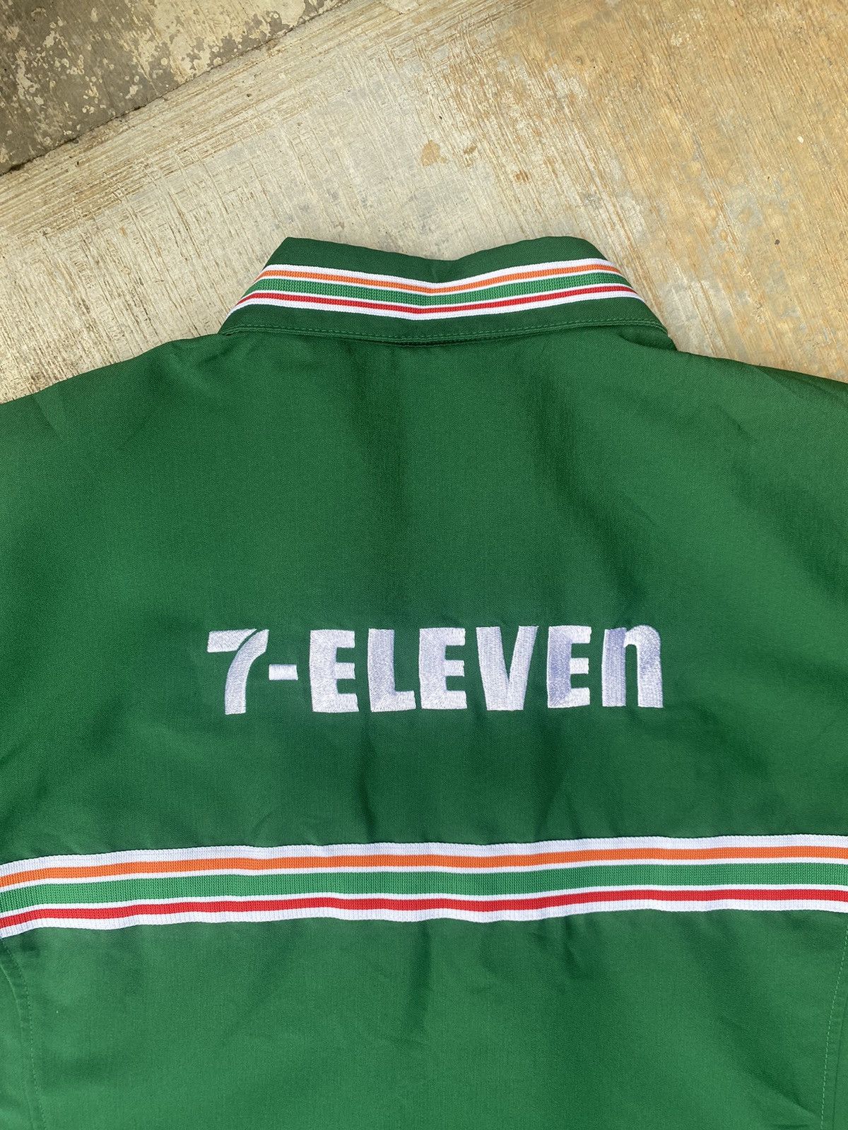 Uniform Wares × Vintage Vintage 7-Eleven Woven Spellout Workshirt Size US M / EU 48-50 / 2 - 7 Thumbnail