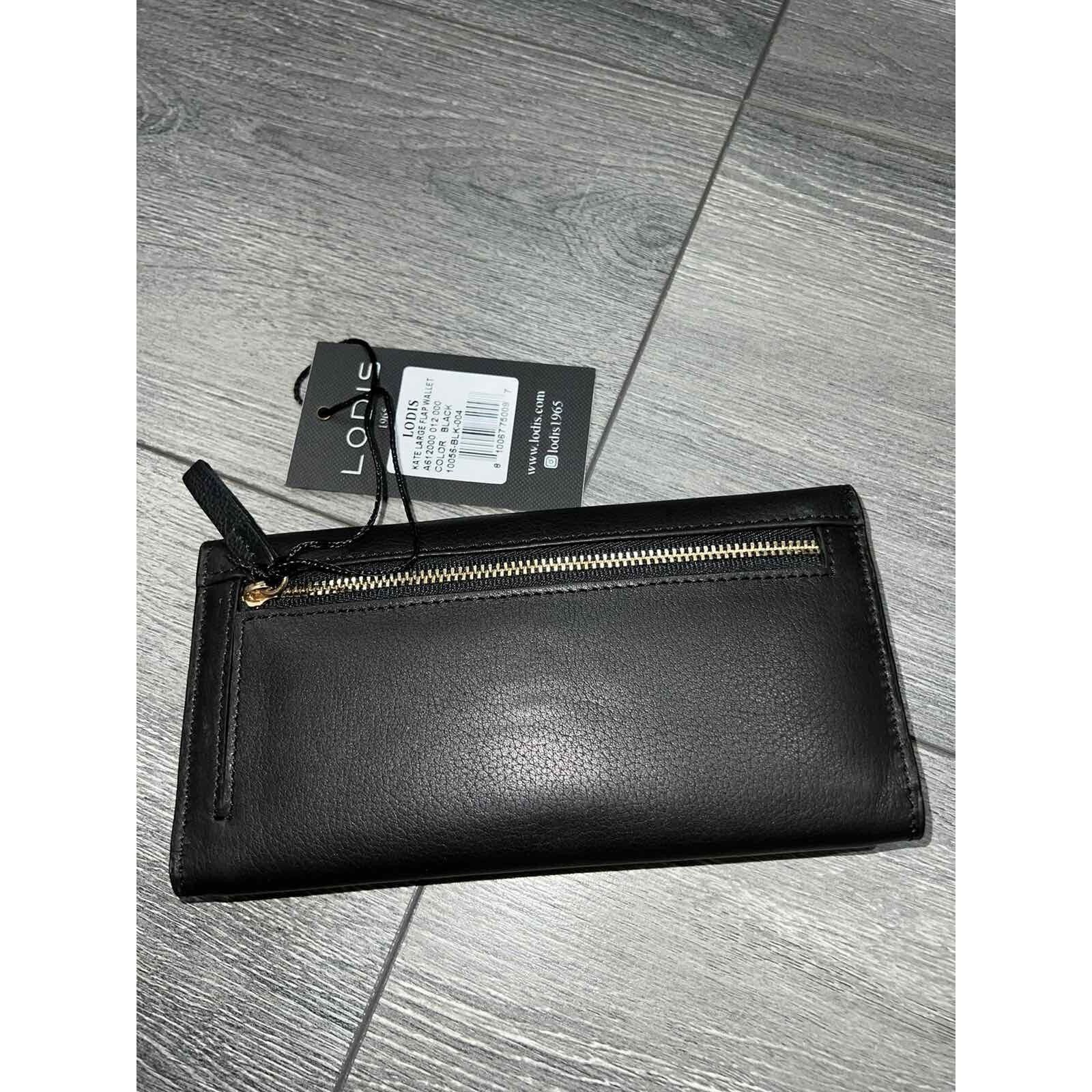 & Other Stories LODIS Texas Leather Kate Large Flap Wallet Black A612000 Size ONE SIZE - 2 Thumbnail