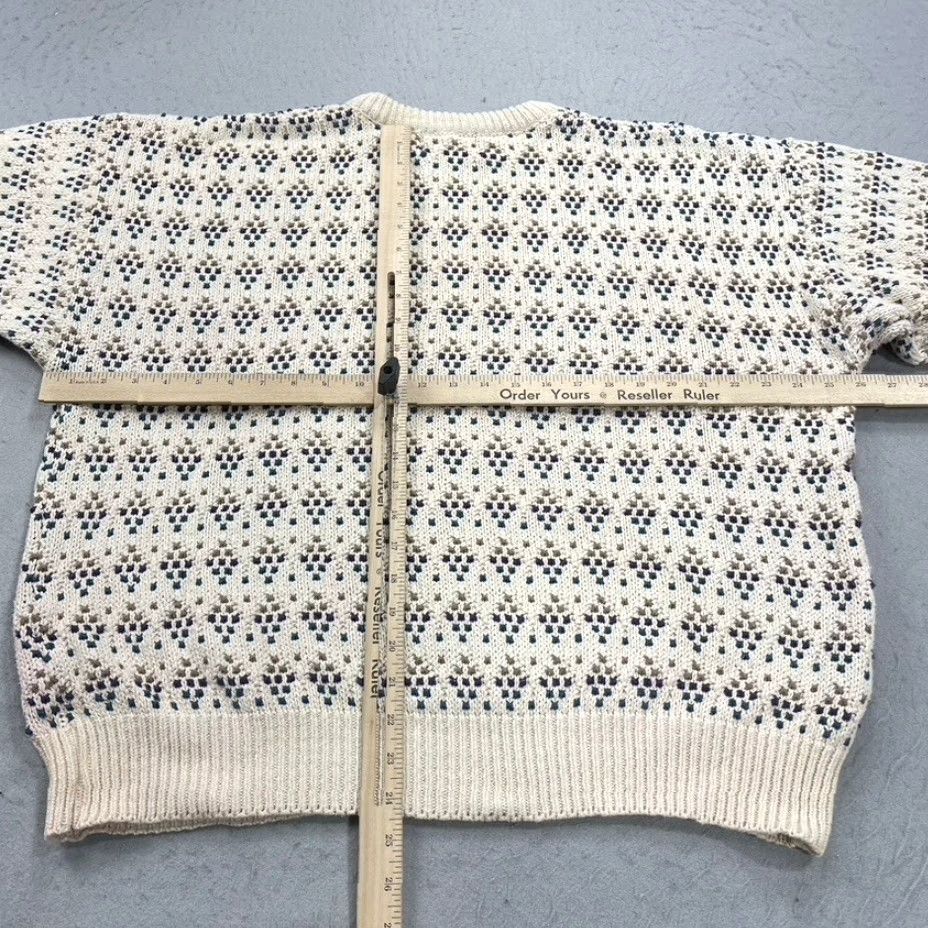Eddie Bauer VINTAGE Eddie Bauer Sweater Mens XL Beige Birdseye Grandpa Crewneck Knit 90s Size US XL / EU 56 / 4 - 7 Thumbnail