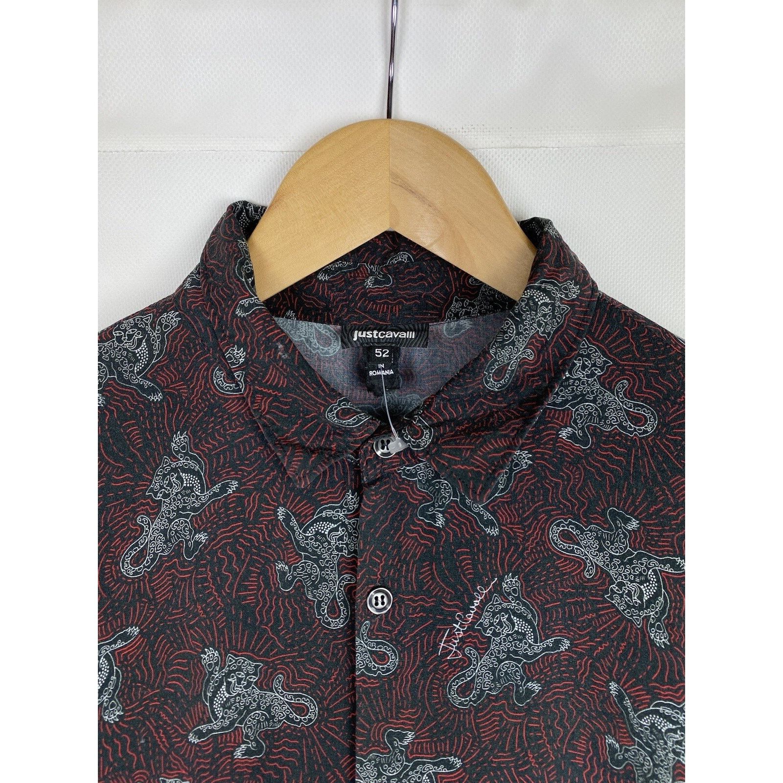 Just Cavalli Roberto Just Cavalli men’s overprinted tiger button up shirt Size US L / EU 52-54 / 3 - 5 Thumbnail