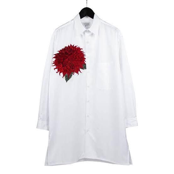 ポポさん専用 FLOWER EMBROIDERY SHIRT ポポさん専用 FLOWER EMBROIDERY SHIRT 90's Flower Polo Shirt