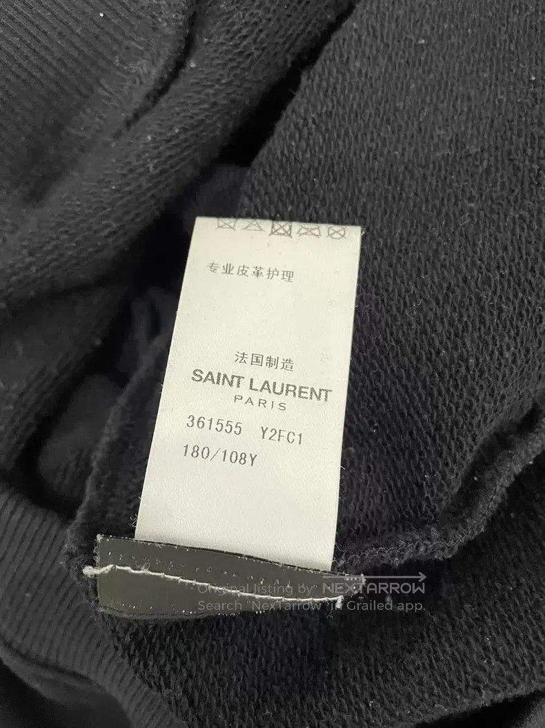 Saint Laurent Paris Saint Laurent Paris Sheepskin Patchwork Crewneck Sweatshir Size US XL / EU 56 / 4 - 6 Thumbnail