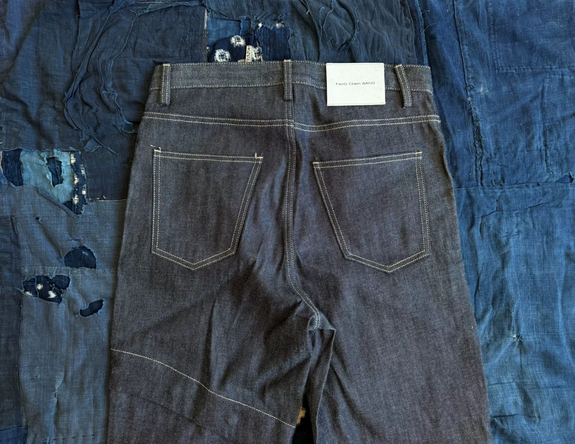 Feng Chen Wang Feng Chen Wang Patchwork Jeans FF12TRO503 Size US 26 / EU 42 - 7 Thumbnail