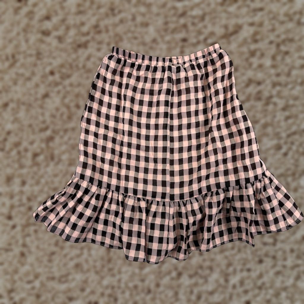 Dress the Population Dress The Population Skirt Womens XS Pink Plaid Polyester Knit Short Pleated Casual Travel Vintage No Size 26" / US 2 / IT 38 - 1 Thumbnail