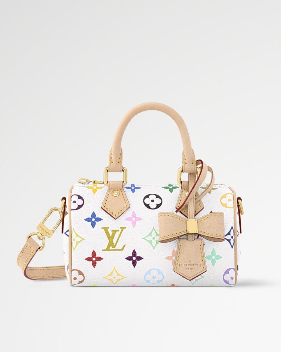 Louis Vuitton × Takashi Murakami Louis Vuitton Murakami White Nano Speedy 2025 NWT M13391 Size ONE SIZE - 21 Thumbnail