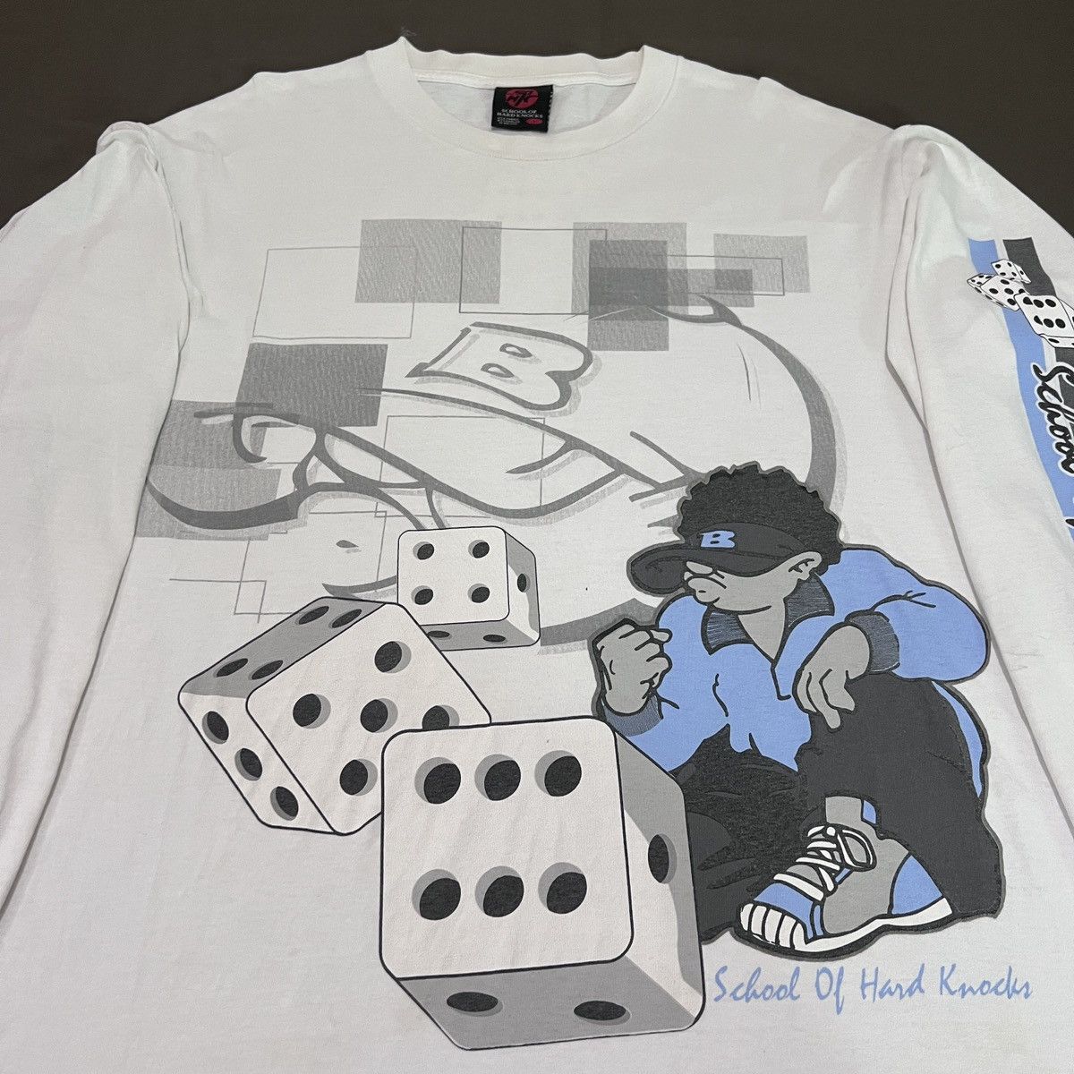 Rap Tees VintageY2K School of Hard Knocks SkateGraphic Fashion Hiphop Size US L / EU 52-54 / 3 - 2 Thumbnail