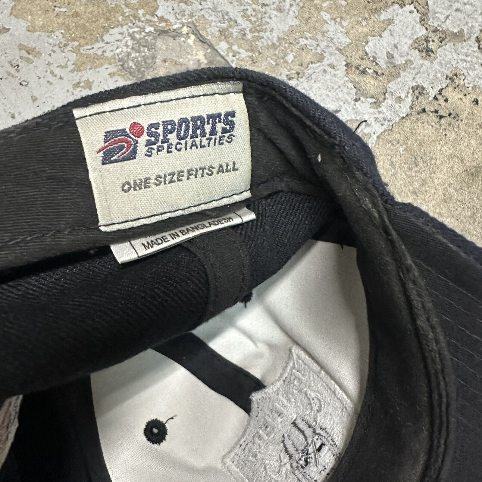 NFL × Sports Specialties Vintage Sports Specialties Raiders Black Wool Snapback Hat Size ONE SIZE - 4 Thumbnail
