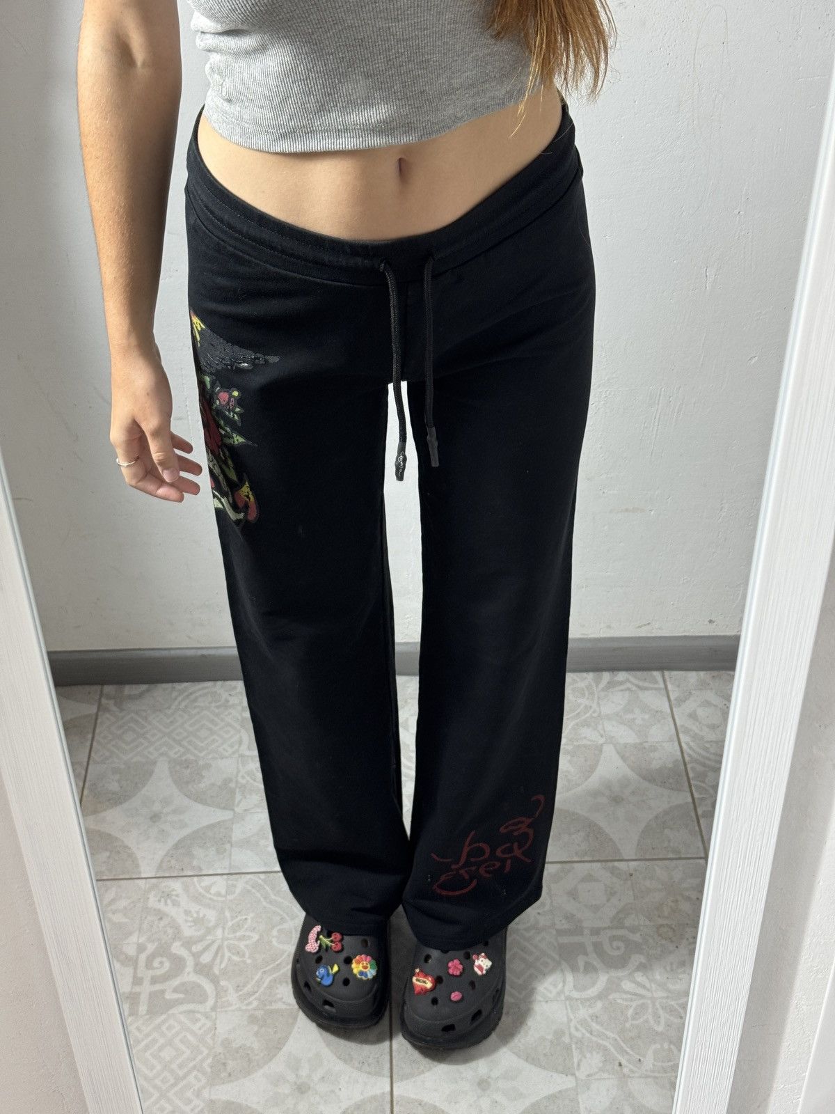 Ed Hardy ED HARDY x URBAN OUTFITTERS 2000s “LOVER” PANTS Size 28" / US 6 / IT 42 - 10 Thumbnail
