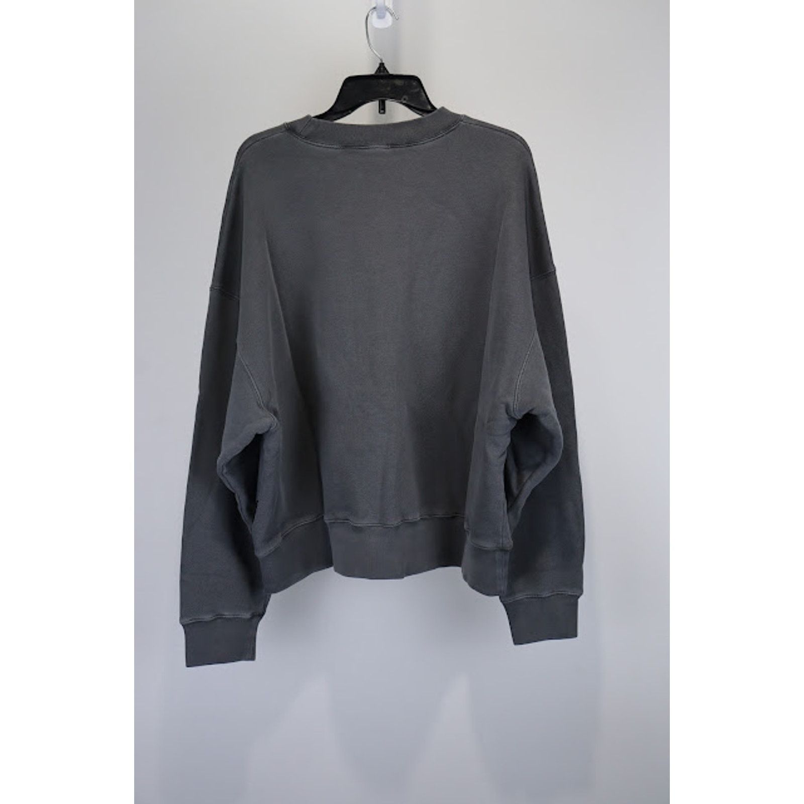 Palm Angels o1rshd1 GD Curved Logo Crew Crewneck in Black/White Size US M / EU 48-50 / 2 - 6 Thumbnail