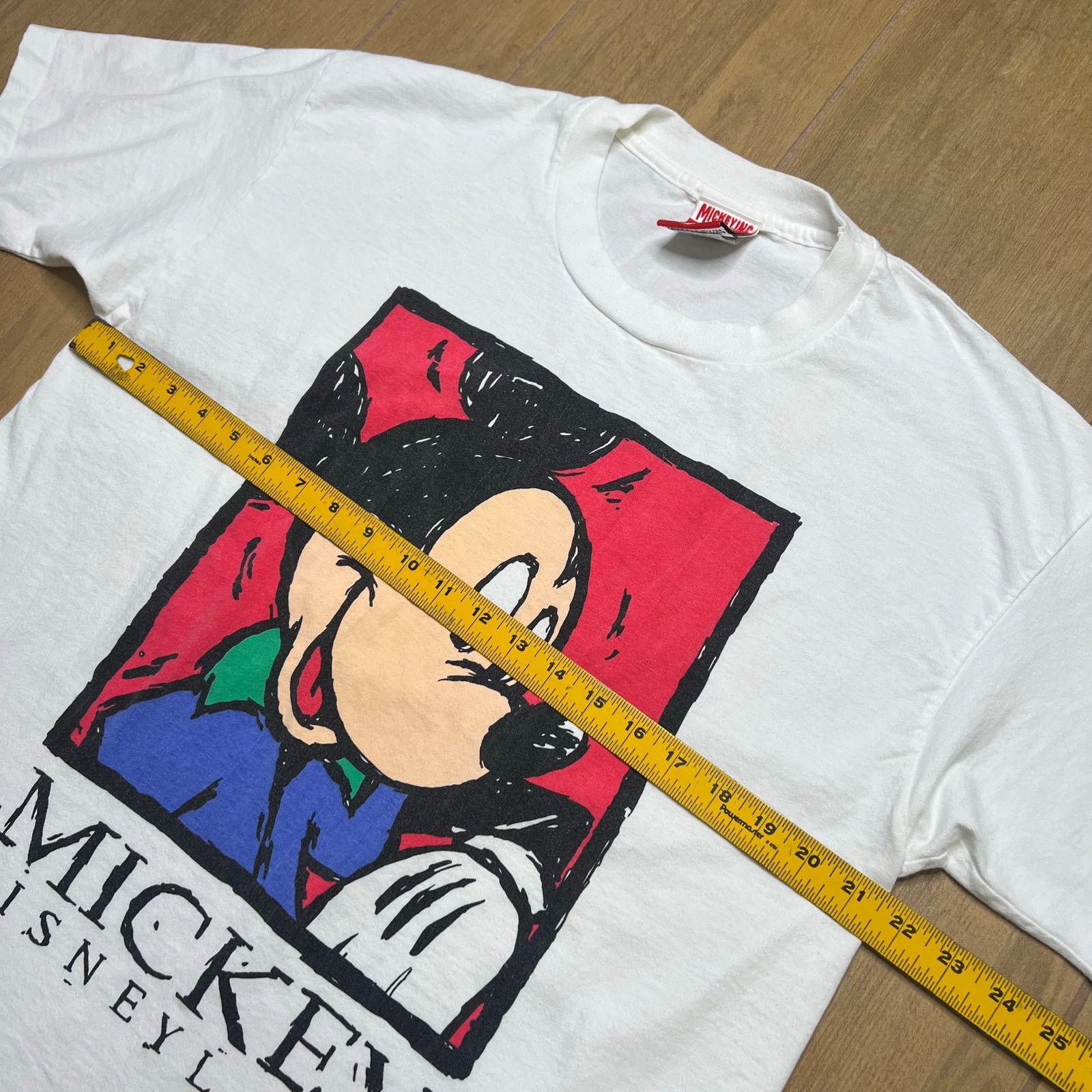 Vintage Vintage 90s Disney Mickey Mouse Big Graphic T-Shirt White XL Size US XL / EU 56 / 4 - 6 Thumbnail