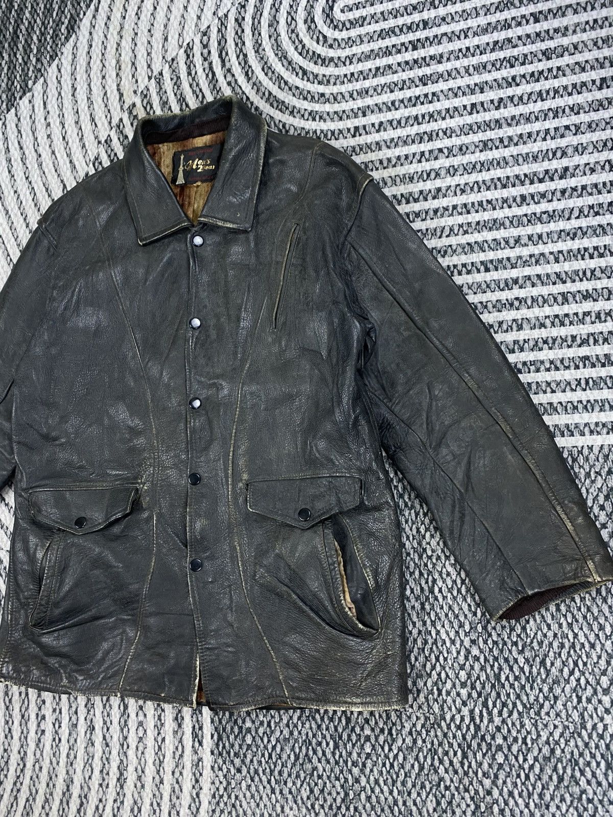Japanese Brand Vintage Hight Class Hide Men’s Wear Zip-Up Leather Jacket Size US M / EU 48-50 / 2 - 4 Thumbnail