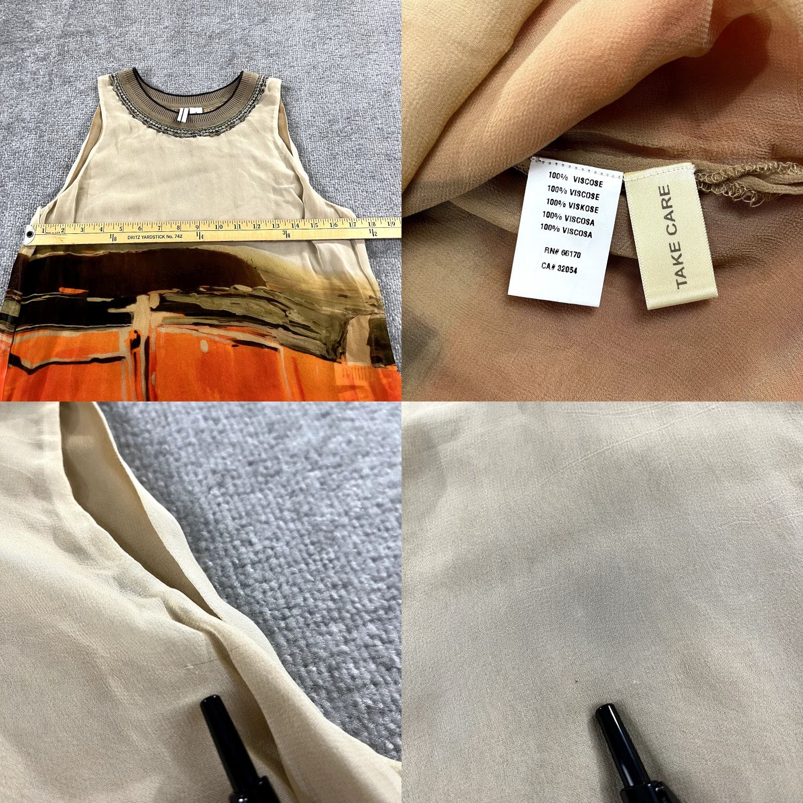 Anthropologie Anthropologie Bl- nk London Top Womens Small High Desert Sleeveless Viscose Bl-nk Size S / US 4 / IT 40 - 8 Thumbnail