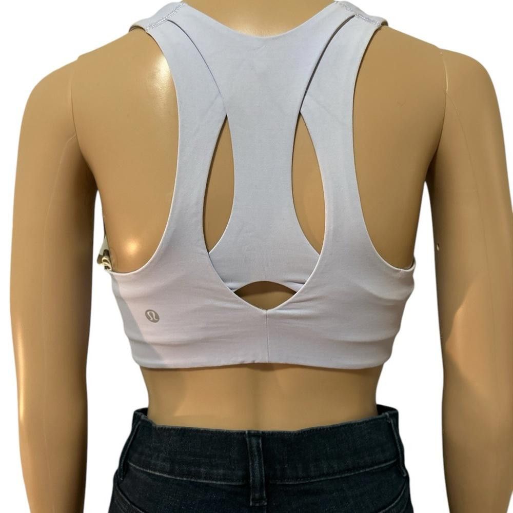Lululemon Lululemon Bluish White Crop Top Size M / US 6-8 / IT 42-44 - 3 Thumbnail