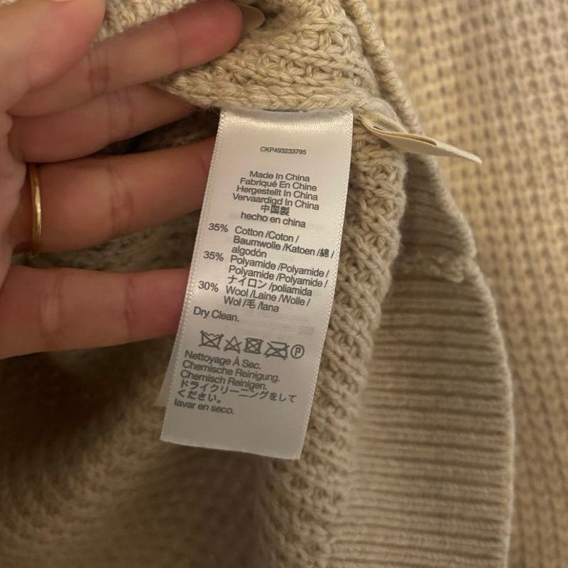 Madewell NWT Madewell Johnny-Collar Sweater Polo Waffle Knit Size XS Size US XS / EU 42 / 0 - 5 Thumbnail