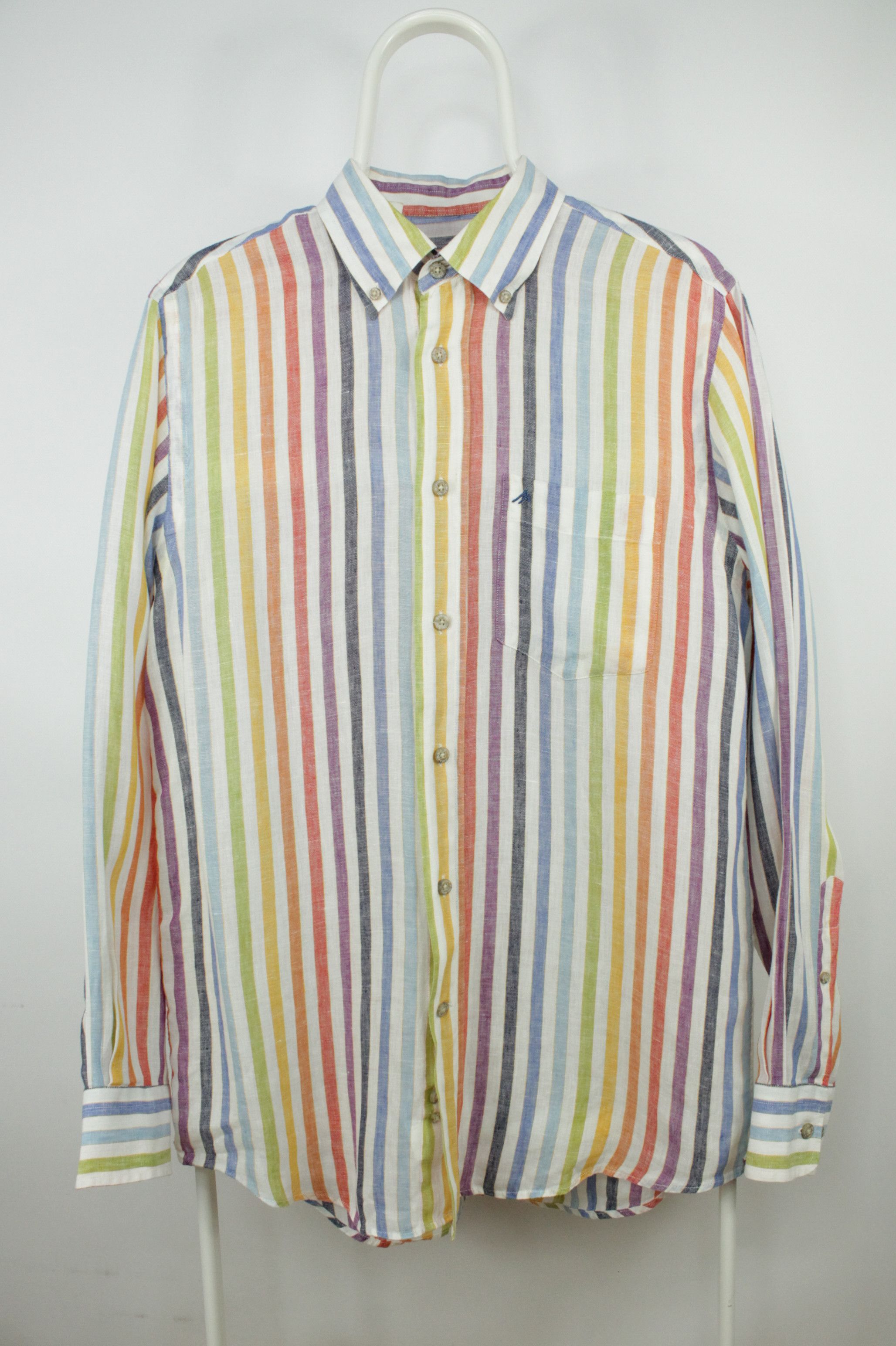 Other AAllard de Megeve Relax Fit Multicolor Linen Shirt Size US M / EU 48-50 / 2 - 1 Thumbnail