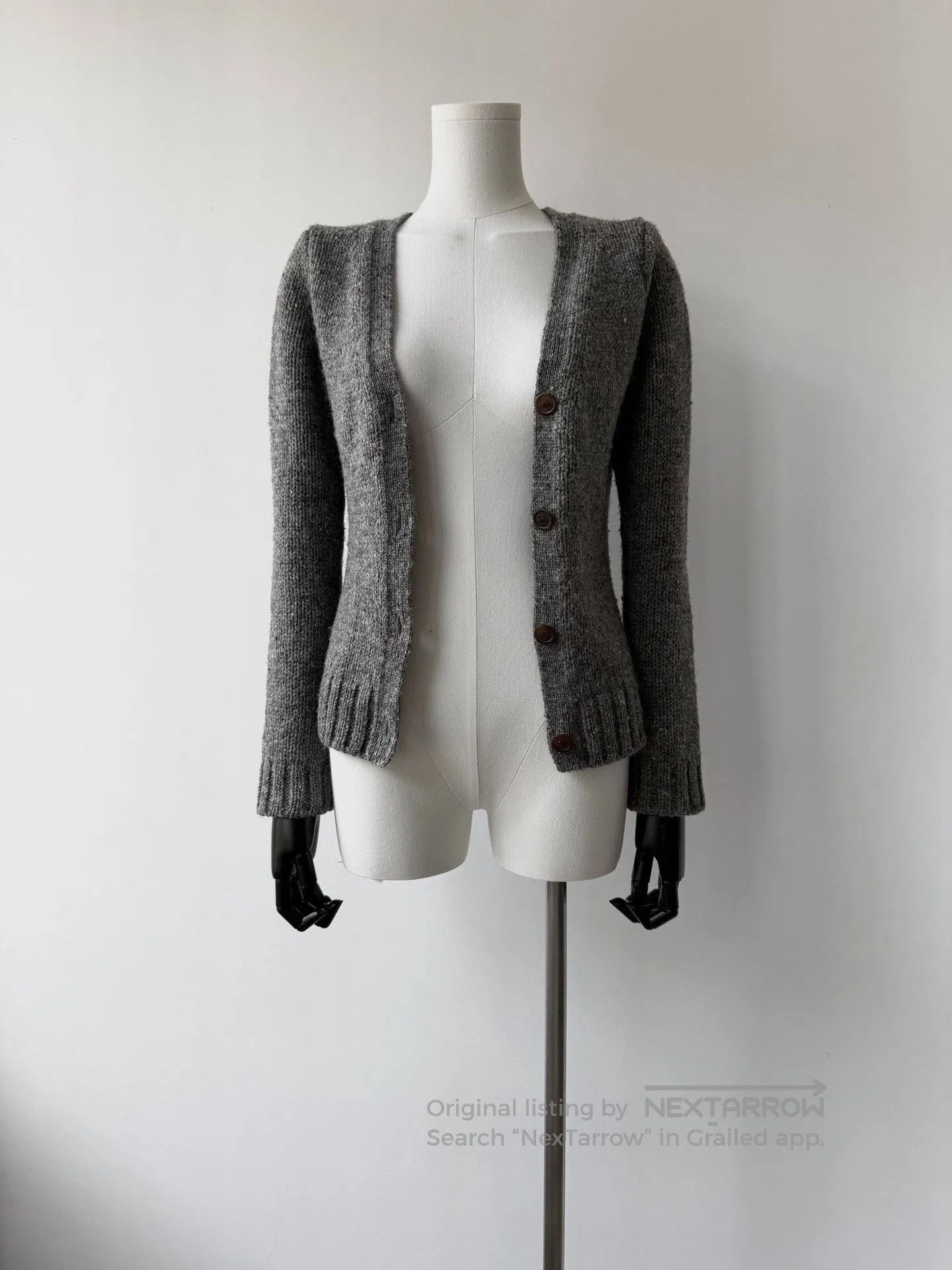 Yohji Yamamoto Yohji Yamamoto Y's 11AW Heathered Wool Cardigan. Size M / US 6-8 / IT 42-44 - 1 Thumbnail