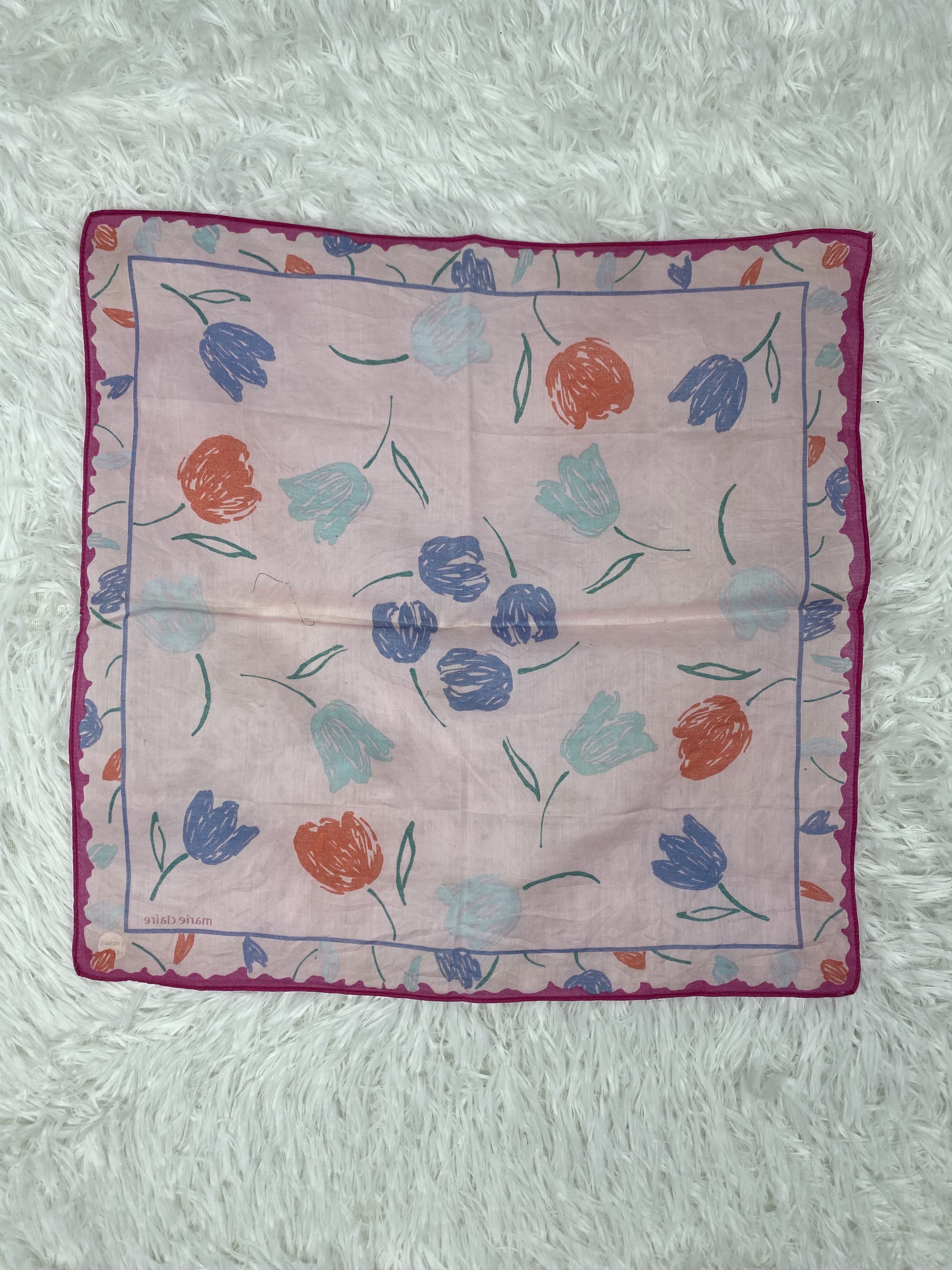 Vintage Vintage Marie Claire Handkerchief Neckerchief PH0668 Size ONE SIZE - 4 Thumbnail