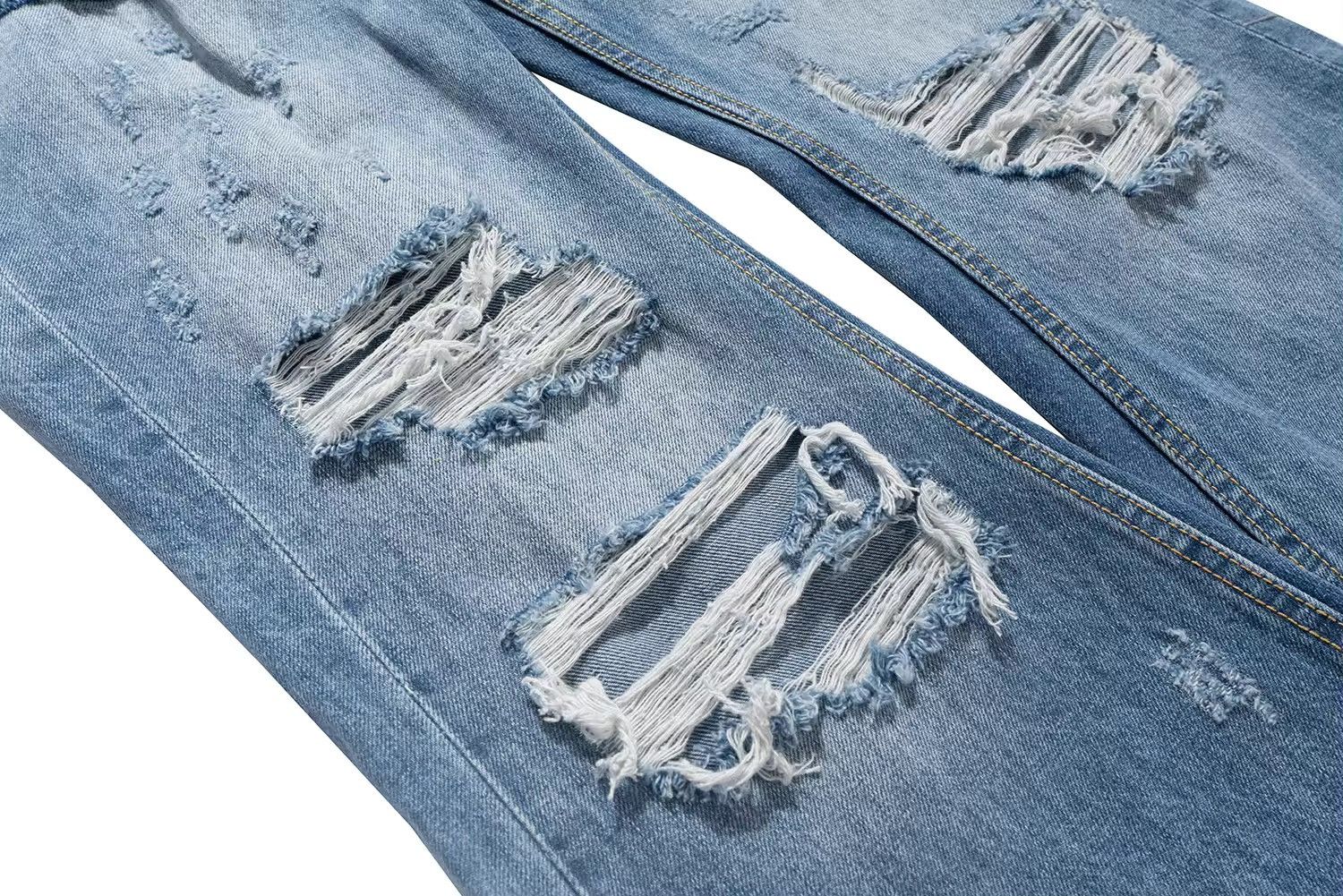 Japanese Brand × Jean Frayed Distressed Baggy Jeans Size US 36 / EU 52 - 5 Thumbnail