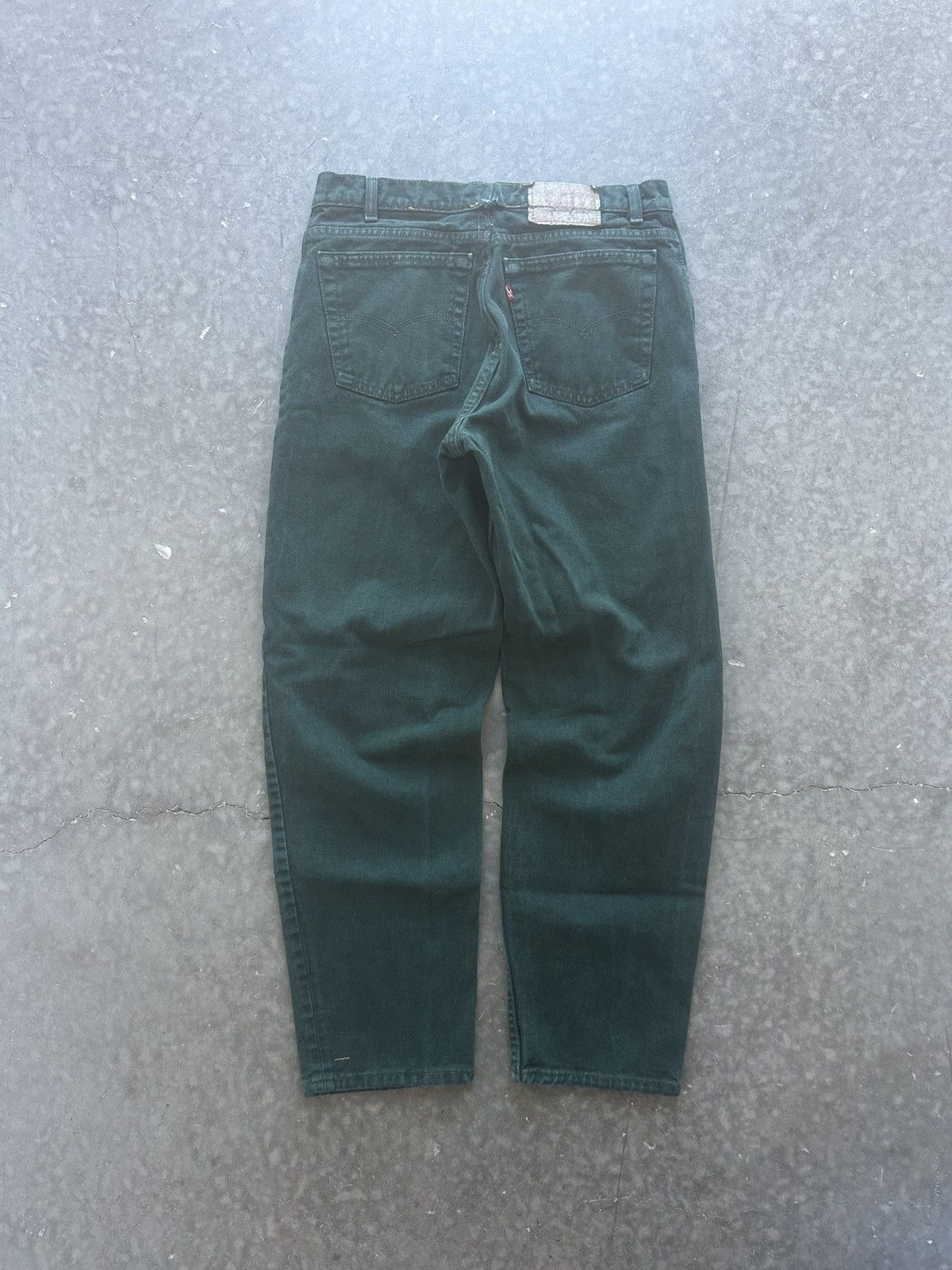 Levi's Vintage 90s Levi’s 550 Overdyed Forest Green Denim Jeans Size US 31 - 1 Thumbnail